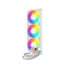 Kép 1/14 - ID-Cooling CPU Water Cooler - FX360 LCD WHITE (27.2dB; max.98,54 m3 / h; 3x12cm, A-RGB, fehér)