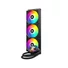 Kép 1/14 - ID-Cooling CPU Water Cooler - FX360 LCD (27.2dB; max.98,54 m3 / h; 3x12cm, A-RGB, fekete)
