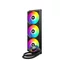 Kép 1/14 - ID-Cooling CPU Water Cooler - FX360 TD (27.2dB; max.98,54 m3 / h; 3x12cm, A-RGB, fekete)