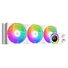 Kép 2/14 - ID-Cooling CPU Water Cooler - FX360 TD WHITE (27.2dB; max.98,54 m3 / h; 3x12cm, A-RGB, fehér)