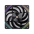 Kép 4/8 - Jonsbo HF2-120 ventilátor, PWM, ARGB - 120 mm, fekete