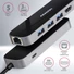 Kép 2/8 - AXAGON HMC-6GL SuperSpeed USB-C Combo 6in1 USB Hub, fekete