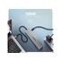 Kép 4/6 - AXAGON HMC-7HX2 USB-C 5Gbps DUAL 4K DISPLAY 7in1 hub