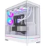 Kép 2/8 - Számítógépház Montech HS02 PRO PC Ház, Midi-Tower, ATX, Edzett Üveg, ARGB - Fehér