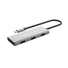 Kép 4/6 - Conceptronic USB Hub - HUBBIES17G (4 Port, USB-C to 4x USB-C + 3x USB-A, szürke)