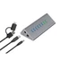 Kép 4/5 - Conceptronic USB Hub - HUBBIES18G (10 port, USB-A / C to 2x USB-C + 8x USB-A, külső táp, szürke)