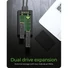 Kép 4/7 - Raidsonic 2xPCIe NVMe M.2 2280 USB-A 3.2 Gen2×1 USB-C 3.2 Gen2×2 külső ház fekete