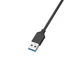 Kép 2/2 - Orico USB3.0 Hub - ED4U-U3-015-BK (4 port, Bemenet: USB-A, Kimenet: 4xUSB-A, fekete)