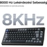 Kép 5/7 - Keychron J8 HE 8K USB magyar Ultra-fast Lime Magnetic mechanikus billentyűzet fekete