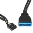 Kép 2/2 - Delock USB Pinheader 9pin -> USB 3.0 pinheader F / M adatkábel 0.3m