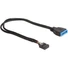 Kép 1/2 - Delock USB Pinheader 9pin -> USB 3.0 pinheader F / M adatkábel 0.3m