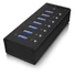 Kép 1/4 - Raidsonic ICY BOX 7 portos USB3.0 HUB táppal