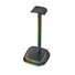 Kép 1/5 - The G-Lab Fejhallgató állvány - K STAND NEON RGB H (fekete, USB-C, USB-A, univerzális, csúszásgátló, RGB)