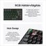Kép 7/9 - Keychron K2 Ultra 8K Bluetooth / vezeték nélküli magyar Apex Red mechanikus billentyűzet fekete