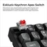 Kép 3/9 - Keychron K2 Ultra 8K Bluetooth / vezeték nélküli magyar Apex Brown mechanikus billentyűzet fekete