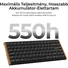 Kép 5/9 - Keychron K3 Ultra 8K Bluetooth / vezeték nélküli magyar Milk POM Red mechanikus billentyűzet fekete