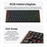 Kép 7/9 - Keychron K3 Ultra 8K Bluetooth / vezeték nélküli magyar Milk POM Brown mechanikus billentyűzet fekete