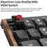 Kép 3/9 - Keychron K3 Ultra 8K Bluetooth / vezeték nélküli magyar Milk POM Banana mechanikus billentyűzet fekete