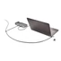 Kép 3/5 - KENSINGTON Biztonsági zár, kulcsos, 2 eszköznek (MicroSaver® 2.0 Keyed Twin Laptop Lock)