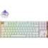 Kép 1/8 - Keychron K8 HE Bluetooth / vezeték nélküli magyar Gateron double-rail magnetic nebula mechanikus billentyűzet fehér