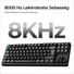Kép 4/9 - Keychron K8 Ultra 8K Bluetooth / vezeték nélküli magyar Apex Red mechanikus billentyűzet fekete