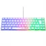 Kép 3/9 - The G-Lab Gamer Billentyűzet - KEYZ HYDROGEN W / HU (RGB LED, TKL, USB, fehér, magyar)