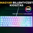 Kép 4/9 - The G-Lab Gamer Billentyűzet - KEYZ HYDROGEN W / HU (RGB LED, TKL, USB, fehér, magyar)