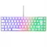 Kép 1/9 - The G-Lab Gamer Billentyűzet - KEYZ HYDROGEN W / HU (RGB LED, TKL, USB, fehér, magyar)