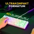 Kép 6/9 - The G-Lab Gamer Billentyűzet - KEYZ HYDROGEN W / HU (RGB LED, TKL, USB, fehér, magyar)