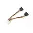 Kép 3/3 - Kábel Táp Átalakító Kolink Molex (Male) - 2x SATA PWR (Female)