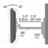 Kép 6/6 - SBOX LCD-441 23“ - 55“ karos fali konzol, dönthető, forgatható, 400x400, max. 30 kg