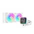 Kép 1/6 - DeepCool CPU Water Cooler - LD240 WH (max 21dB; max. 122,39 m3 / h; 2x12cm, LED kijelző, fehér)