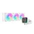 Kép 1/6 - DeepCool CPU Water Cooler - LD360 WH (max 21dB; max. 122,39 m3 / h; 3x12cm, LED kijelző, fehér)