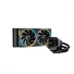 Kép 1/6 - DeepCool CPU Water Cooler - LM240 (max 36.07dB; max. 112,52 m3 / h; 2x12cm, LED kijelző, fekete)