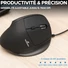 Kép 5/7 - Bluestork Egér - M-W-ERGO (Ergonomic, Rechargeable, 2.4G, 7200 DPI, optikai, fekete)