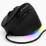 Kép 1/3 - Bluestork Egér - M-W-ERGO-LUMI (Ergonomic, 3600 DPI, 6 gomb, optikai, RGB, fekete)