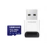 Kép 1/6 - SAMSUNG Memóriakártya PRO Plus + Reader microSDXC 128GB, CLASS 10, UHS-I, U3, V30, A2, R160 / W120