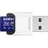 Kép 2/2 - Samsung MicroSD kártya - 256GB MB-MD256SB / WW (PRO PLUS kártyaolvasóval, R180 / W130, adapter, 256GB)