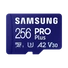 Kép 1/2 - Samsung MicroSD kártya - 256GB MB-MD256SB / WW (PRO PLUS kártyaolvasóval, R180 / W130, adapter, 256GB)