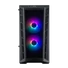 Kép 2/5 - COOLER MASTER Ház Mini Tower ATX MASTERBOX MB320L ARGB + Kontroller,2db Ventilátorral,Tápegység nélkül, Üvegfalú, fekete