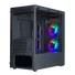 Kép 4/5 - COOLER MASTER Ház Mini Tower ATX MASTERBOX MB320L ARGB + Kontroller,2db Ventilátorral,Tápegység nélkül, Üvegfalú, fekete