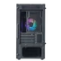 Kép 5/5 - COOLER MASTER Ház Mini Tower ATX MASTERBOX MB320L ARGB + Kontroller,2db Ventilátorral,Tápegység nélkül, Üvegfalú, fekete