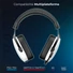 Kép 4/12 - Spirit of Gamer Wireless Fejhallgató - MIC-XH1400 (MultiPlatform, 7.1,mikrofon, hangerőszabályzó, nagy-párnás, fehér)