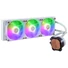 Kép 2/6 - COOLER MASTER CPU hűtő MASTERLIQUID 360L CORE WHITE (vízhűtés). 3 Ventilátoros, LGA1700 támogatással, fehér