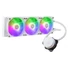 Kép 1/6 - COOLER MASTER CPU hűtő MASTERLIQUID 360L CORE WHITE (vízhűtés). 3 Ventilátoros, LGA1700 támogatással, fehér