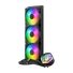 Kép 2/6 - COOLER MASTER CPU hűtő MASTERLIQUID 360 ATMOS (vízhűtés), 3 Ventilátoros, ARGB Gen2, fekete