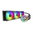 Kép 1/6 - COOLER MASTER CPU hűtő MASTERLIQUID 360 ATMOS (vízhűtés), 3 Ventilátoros, ARGB Gen2, fekete