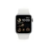 Kép 2/3 - Apple Watch SE (2022) GPS 40mm ezüstszínű alumíniumtok, fehér sportszíj (MNJV3CM/A)