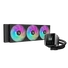 Kép 1/6 - DeepCool CPU Water Cooler - MYSTIQUE 360 ARGB (max 21dB; max. 123,09 m3 / h; 3x12cm, LED kijelző, fekete)