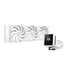 Kép 1/6 - DeepCool CPU Water Cooler - MYSTIQUE 360 WH (max 21dB; max. 123,09 m3 / h; 3x12cm, LED kijelző, fehér)